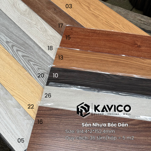 SÀN NHỰA SẴN KEO DÁN 2MM 16