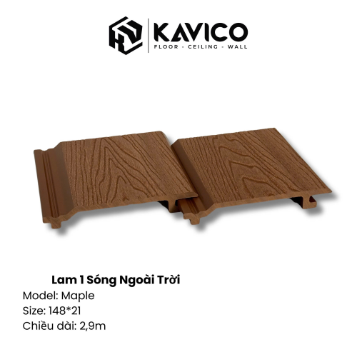 TẤM ỐP 1 SÓNG NGOÀI TRỜI MAPLE