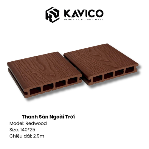 THANH SÀN NGOÀI TRỜI RED WOOD