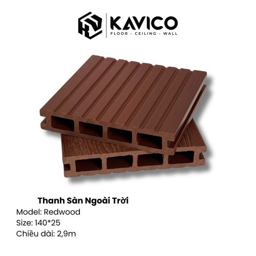THANH SÀN NGOÀI TRỜI RED WOOD